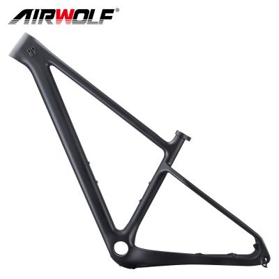 China 2021 AIRWOLF Mountain Bikes Carbon Mountain Bike Frame By Axle 12*148MM Carbon Fiber MTB Frame for sale