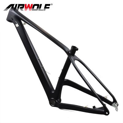 China Pretty 27.5ER 29ER Mountain Bikes Airwolf Hardtail 148mm Axle MTB Mountain Carbon Bicycle Frame for sale