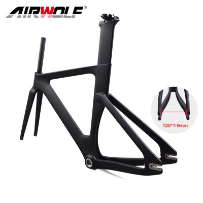 China Road Bikes High Quality Carbon Track Bike Frame Only Single Speed ​​Fixed Gear Frame Without Brake Track Frame for sale