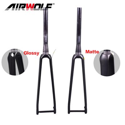 China Road Bikes Airwolf Carbon Bike Front Fork , Tapered Max Disc Fork Tire 32C Carbon Road Fork for sale