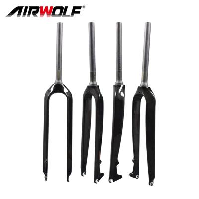 China New arrival mountain bikes carbon mountain bike front fork 1-1/8 carbon 29 fork tapered by 1-1/2 of 29er carbon mtb fork fast version 100*9mm for sale