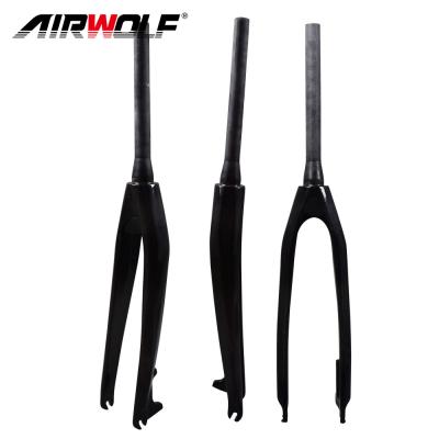 China 26/27.5/29ER mountain bikes tapered carbon fork mtb with 9*100mm QR fork mtb carbon rigid for sale