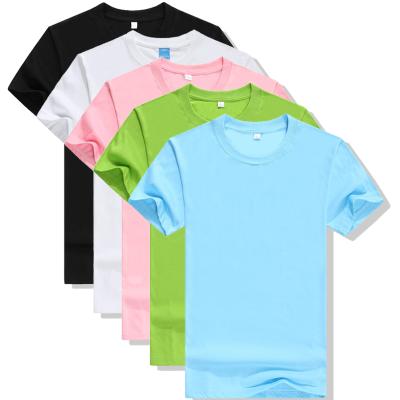 China Wholesale Modal Men's Blank Short Sleeved Pure White Advertising T-shirt Transfer Shirt Heat Sublimation Shirt Custom Thermal Anti-Shrink for sale