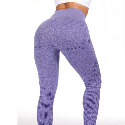 China Breathable Popular Seamless Yoga Suit Sports Crop Leggings Gym Clothes Fitness Tracksuit Workout for sale