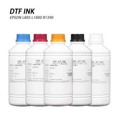 China COMPATIBLE Epson L805 L1800 R1390 DTF printing ink is used to print PET film and transfer to T-shirt clothes for sale