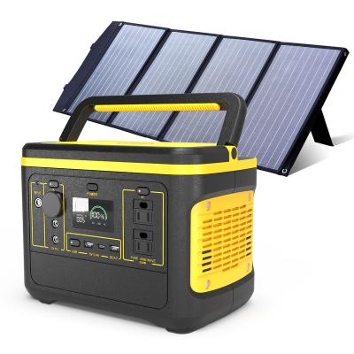 China Support 600w fast charging solar portable power station with lifepo4 panel 200Ah 24v power station outdoor solar generator portable power station for sale