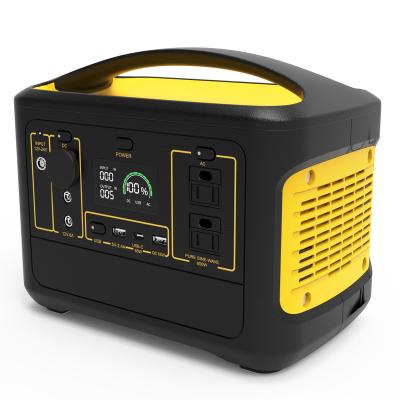 China Small energy 600w remote control portable home storage system pd65w lithium battery solar power station for sale