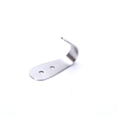 China Minimalist Flat Stainless Steel Wall Hook Bathroom Coat Hook Robe Towel Hook Wall for sale