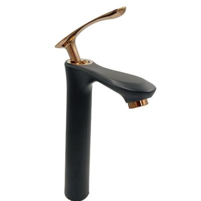 China Faucets Morden Style Hardware Glod Mixer Metered Zinc Alloy Basin Faucet For Bathroom for sale