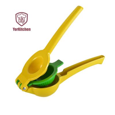 China Citrus Squeezer Citrus Fruit Squeezer Sustainable Aluminum Alloy Double Bowl Manual Squeezer for sale