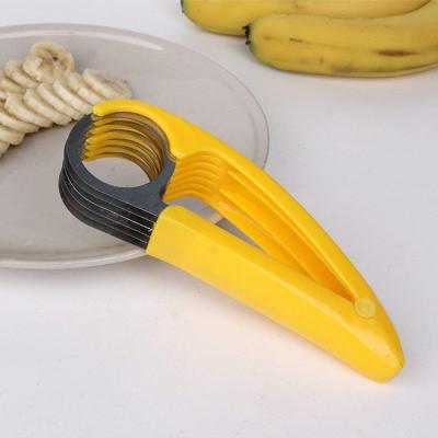 China Manual Stainless Steel Banana Slicers Fruit Blade Ham Sausage Slicer Chopper Cucumber Salad Cutter Viable Viable for sale