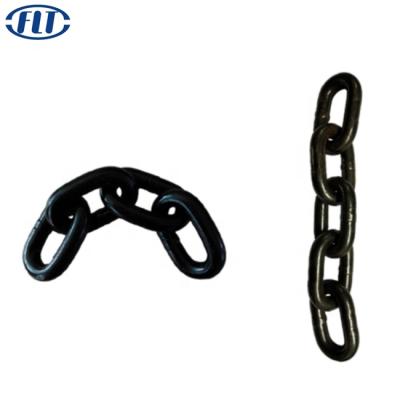 China High Strength Welded Lifting Chain Conveyor Chain 30mm Black G80 Chain for sale