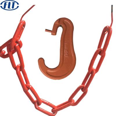 China Lashing 13*80mm 16*96mm Color Painted G80 Lashing Chain For Fixing Hoisting for sale