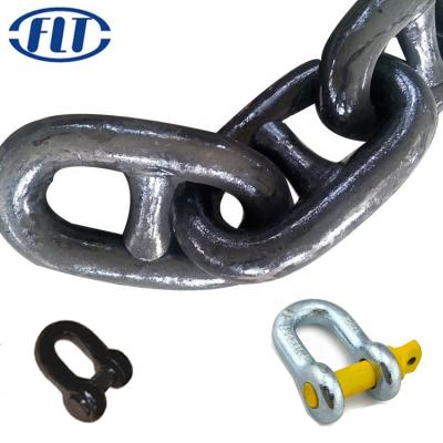 China Drag Chain 1-3/4 Size China Supplier For U1 U2 U3 Swivel Stud Steel Anchor Link Chain for sale