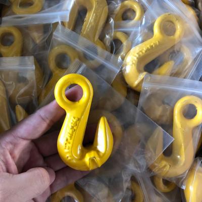 China Heavy Industry G80 Eye Safety Grab Shortening Hook With Wing For Chain for sale