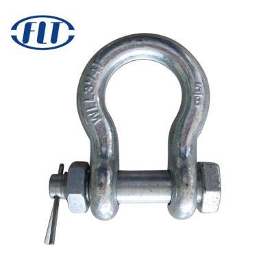 China Bolt type heavy industry anchor shackler with safety pin and nut G2130 for sale