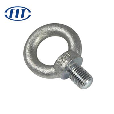 China Heavy Industry Carbon Steel Marine Lifting Eye Screws Ring Loop Hole Eye Bolt M8 M10 M12 DIN580 for sale