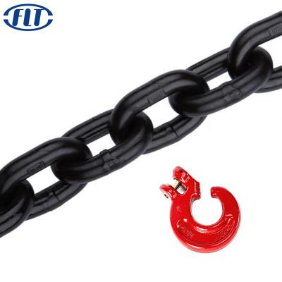 China Professional Grade 80 Link Chain Load Iron Alloy Steel Hoist Chain for sale