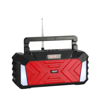 China Factory PORTABLE Emergency Hand Crank Portable Solar Outdoor Solar Crank Radio with RGB Flashlight Lamp for sale