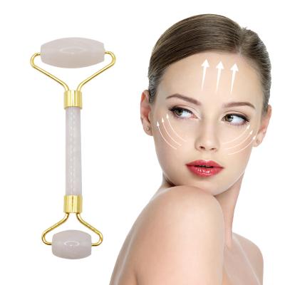 China Mini Side Face Face Lift Jade Roller Single Natural Magnetic Box Anti Aging Holder Jade Roller With Brush Massager Balls for sale