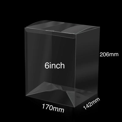 China Disposable Taiqiu 4 Inches Pop Protector 0.35mm Transparent Auto-lock Bottom Clear Plastic Acetate Box For Packaging for sale