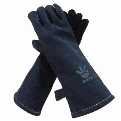 China New Breathable Promotional Leather BBQ Grilling Cooking Gloves With Heat Resistant Cooking Gloves for sale