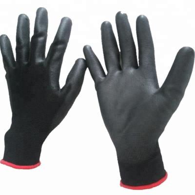 China Hot Sale Breathable Household 13gauge PU Coated Electric Rubber Hand Gloves With Anti Static Gloves for sale