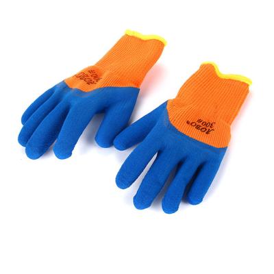 China Breathable For Sale Overstock In Stock Winter Safety Industry Rubber Coated Gloves for sale