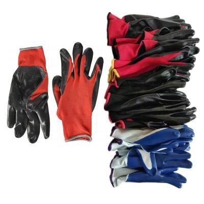 China Breathable Nitrile Dipped Gloves Machine Maintenance Gloves Machinist Working Gloves for sale