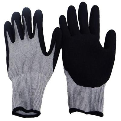 China Cut Resistant Nitrile Sandy Coated Gloves Work Gloves Cut Proof Cut By 5 for sale