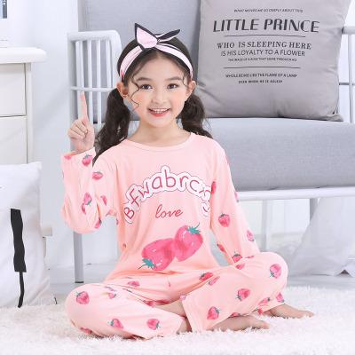 China 2022 new QUICK DRY pajamas set silk milk and pants girls children's clothing new children's pajamas children's pajamas for sale