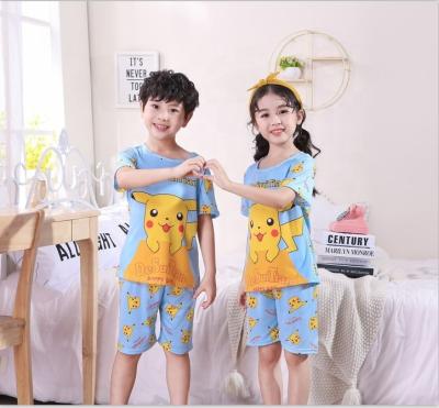 China New QUICK DRY children's cartoon home clothes for boys and girls in the same style can be worn outside the home to sleep for sale