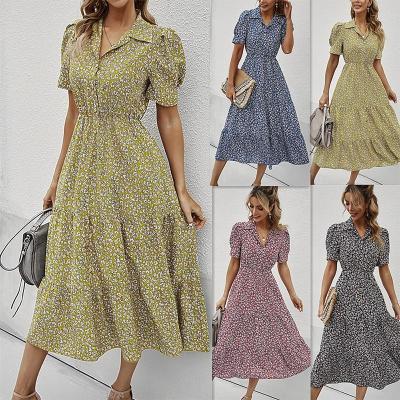 China Wholesale Luxurious Anti-Static Summer Clothing Casual Stylish T-shirt Long Dresses Ladies Formal Short Sleeve Sun Dress Dress For Woman for sale