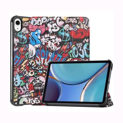 China Custom Printing Magnetic Auto-sleep Function PU Smart Cover Stand Leather Case with Pencil Holder for iPad 2021 mini 6 for sale