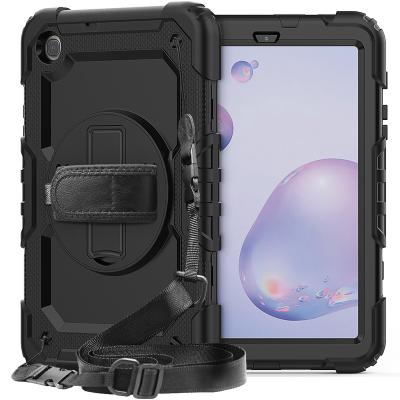 China 360 Rotation Heavy Duty Hand Strap Kickstand Shockproof Silicone 8.4 Inch Tablet Cover For Samsung Galaxy Tab One T307 for sale