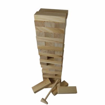 China Entainment Family Game Wooden Tower Timbers Blocks Play For Outdoor for sale