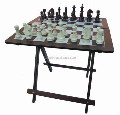 China Wooden wooden chess folding table with chess sets 8771 for sale