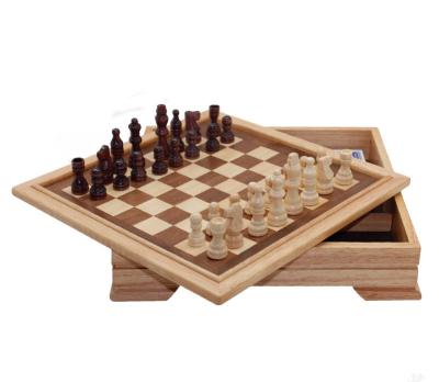 China Exercise Brain Wooden 7 in 1 Chess Board Game, Chess Controller Backgammon Board Game Set for sale