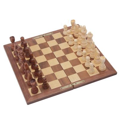 China Exercise Brain Wooden 3 in 1 Times Chess Board Game, Chess Controller Backgammon Board Game Set for sale