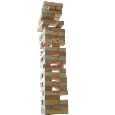 China Stacking Game Elephant Wooden Blocks Wood Tower Stacking Blocks Garden Lawn Yard Game Set For Adults And Kids for sale