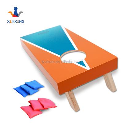 China Multiplayer entertainment corn hole beanbag wooden throwing game made in MDF or wooden splint outdoor game in yard games for sale