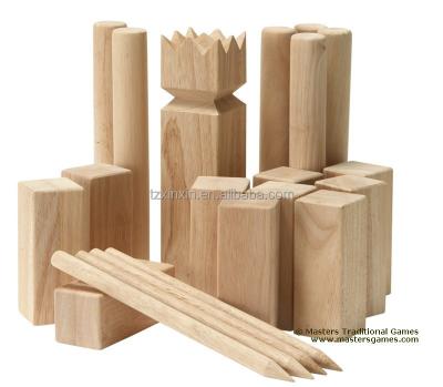 China Viking Kubb Game Official Tournament Exit Door Game Custom Set, Wooden Toys for sale