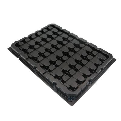 China ESD Anti-Static PCB Tray Thermoforming Black Plastic PS Blister (ABS) Tray for sale