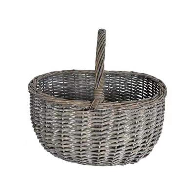 China Sustainable Crafts Vintage Willow Basket Factory Price for sale