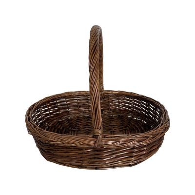 China Viable Willow Veg Trug Kew Gardening Basket, Handmade Traditional Garden Trug Basket, Flower Basket for sale