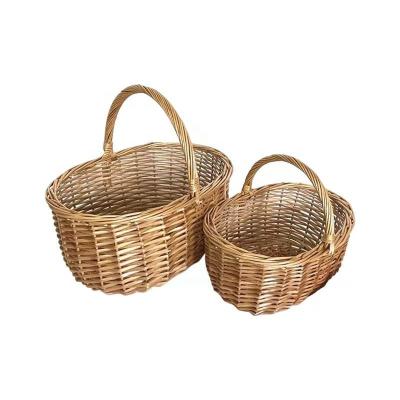 China Africa plant hand - woven willow, wicker picnic basket for sale