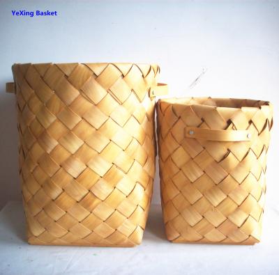 China Sustainable Large Size OEM Customize Handmade Shaving Rattan Bamboo Laundry Hoops Baskets for sale