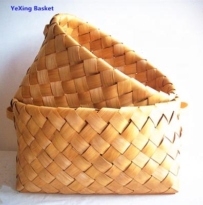 China Sustainable Large Size Oval Bamboo Rattan Shaving Laundry Hoops Baskets for sale