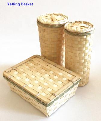 China Sustainable Craft Storage Natural Handmade Bamboo Wicker Basket for sale