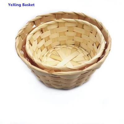 China Viable Hot Sale Miniature Bamboo Round Basket Square Basket for sale